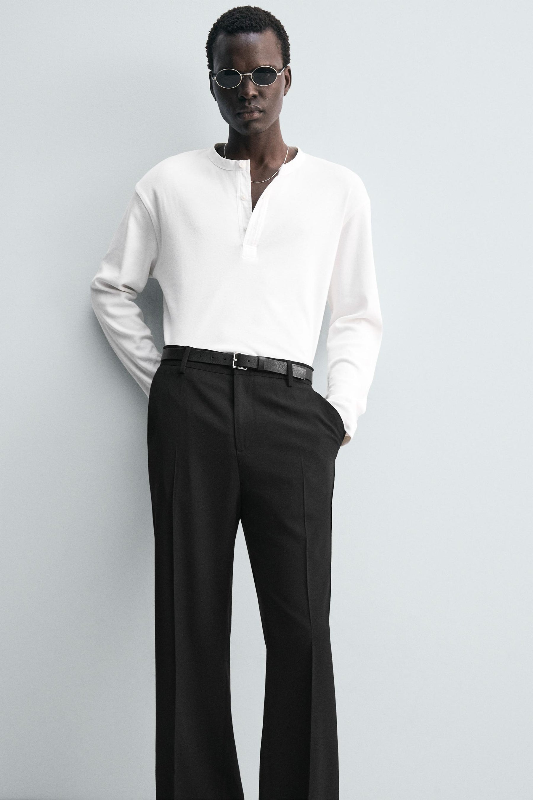 LOOSE-FITTING FLARED TROUSERS - Image 5