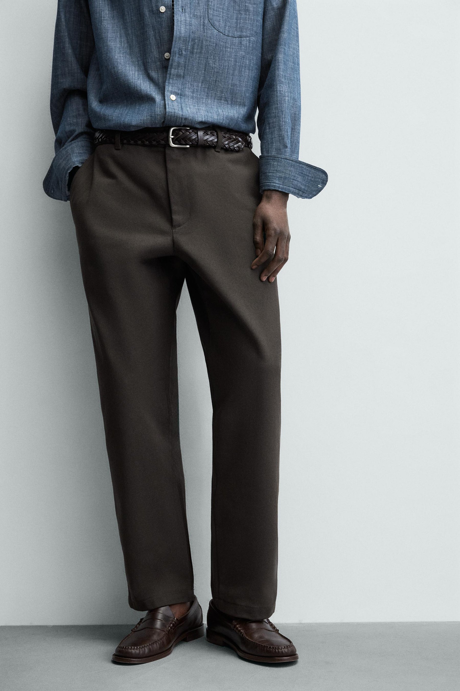 Textured Straight Leg Hose