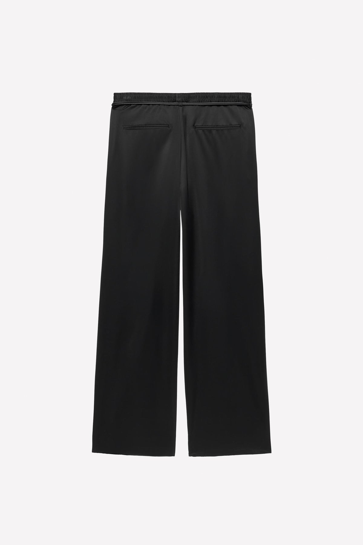 Viscose-Wool Trousers with Belt - Image 2