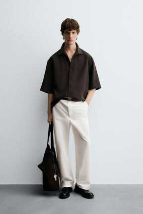 RELAXED FIT FLOWING SHIRT - Image 1