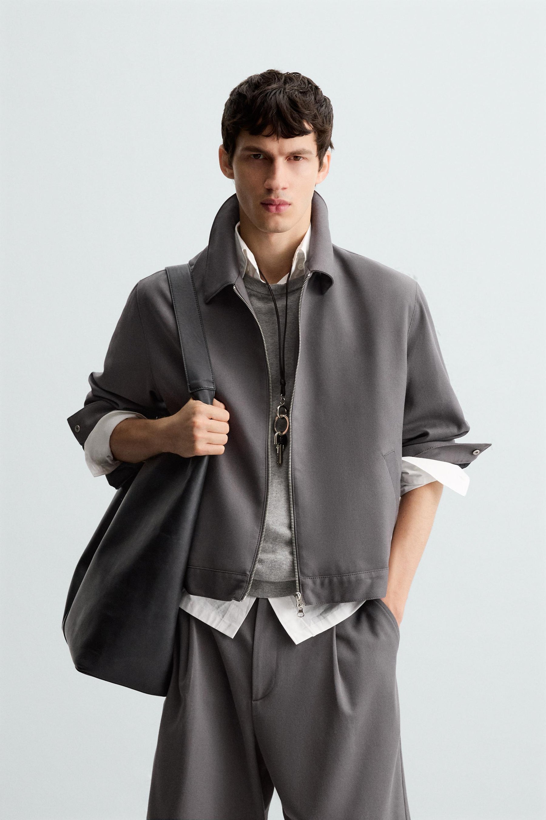 ZIP-UP OVERSHIRT - Image 2