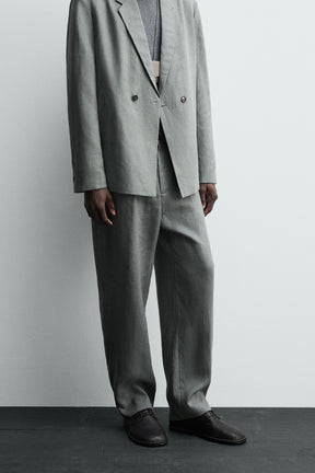 100% LINEN SUIT TROUSERS - Image 2