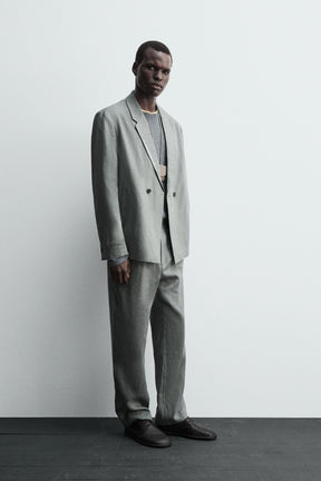 100% LINEN SUIT TROUSERS - Image 4