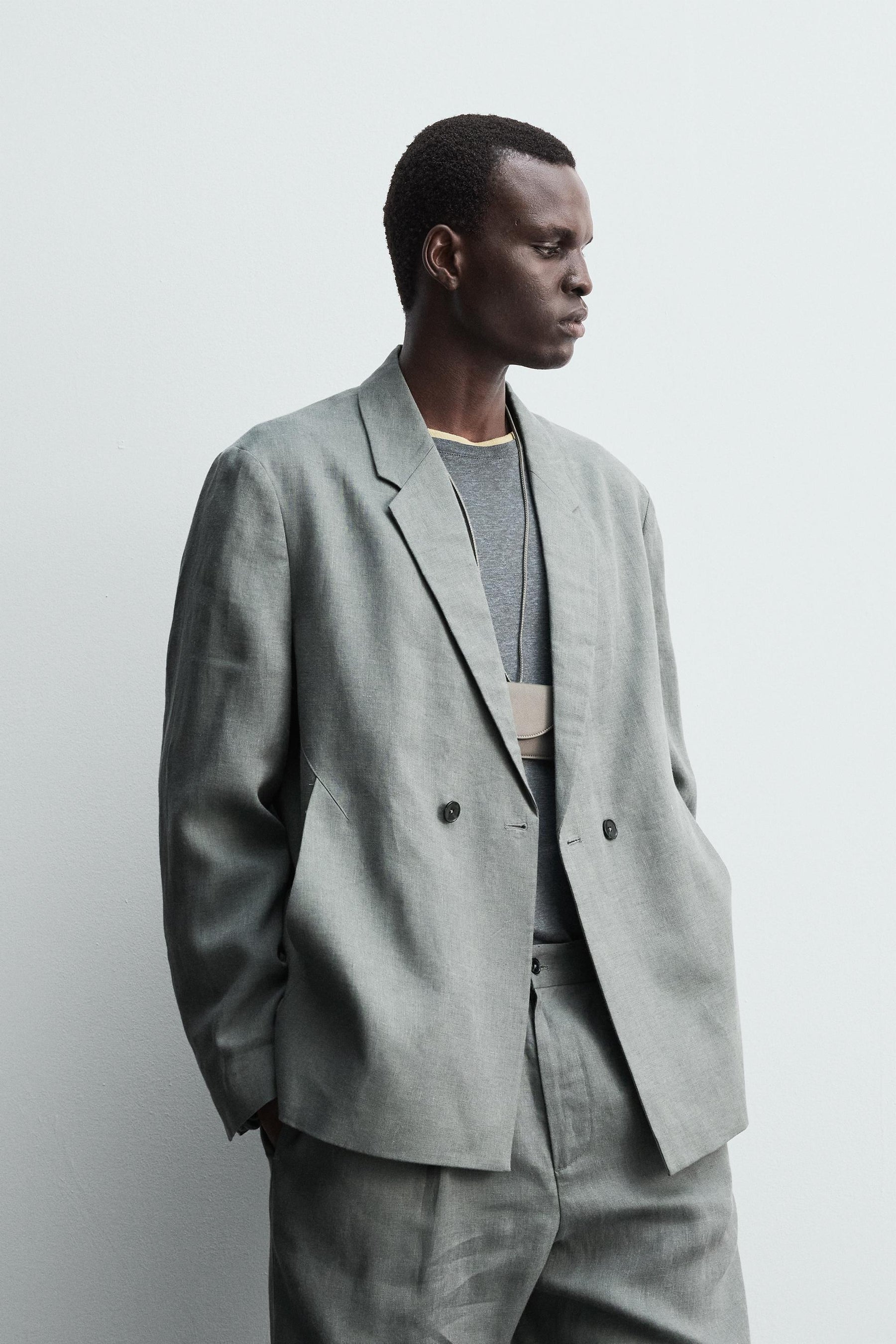 100% LINEN SUIT TROUSERS - Image 5