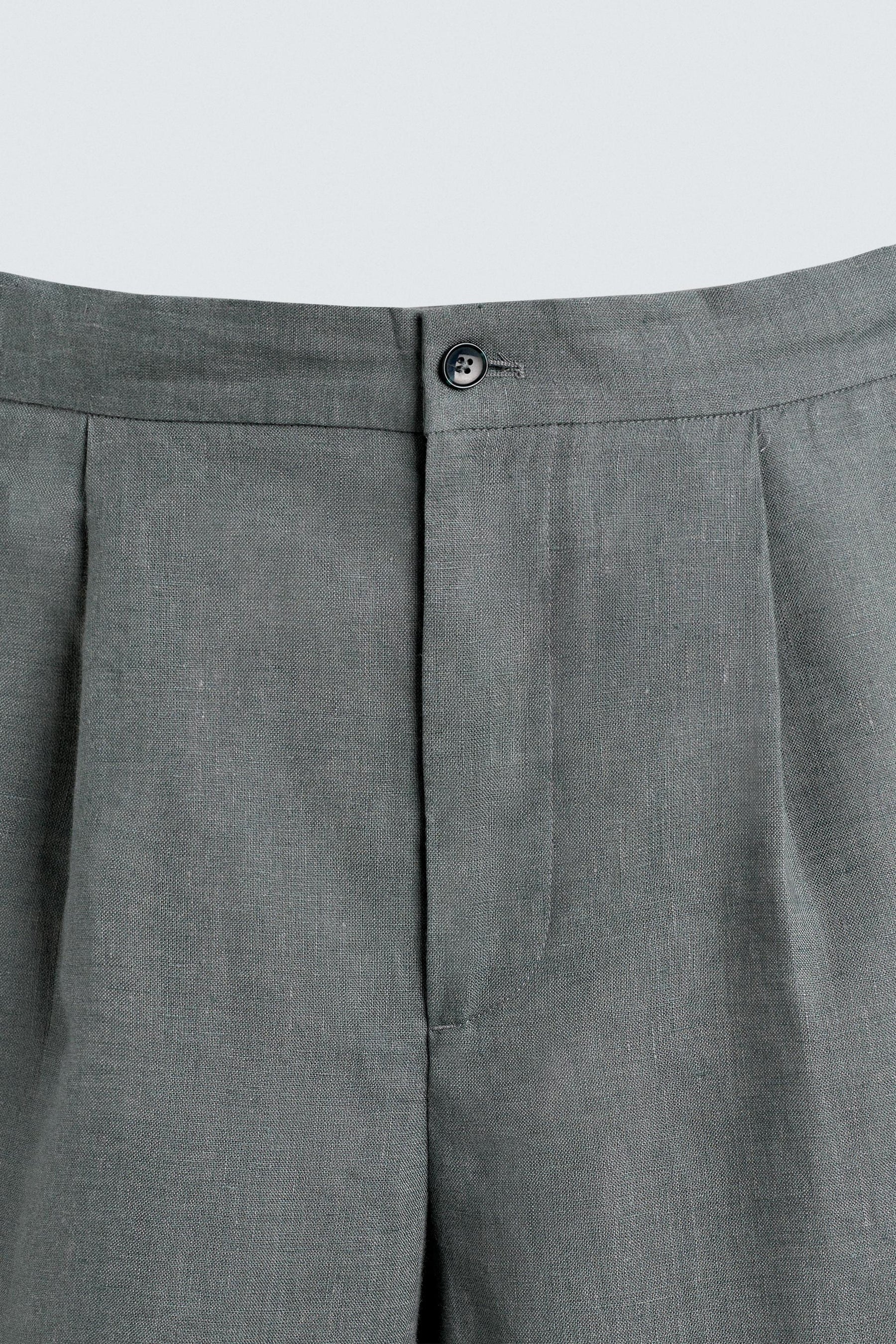 100% LINEN SUIT TROUSERS - Image 8