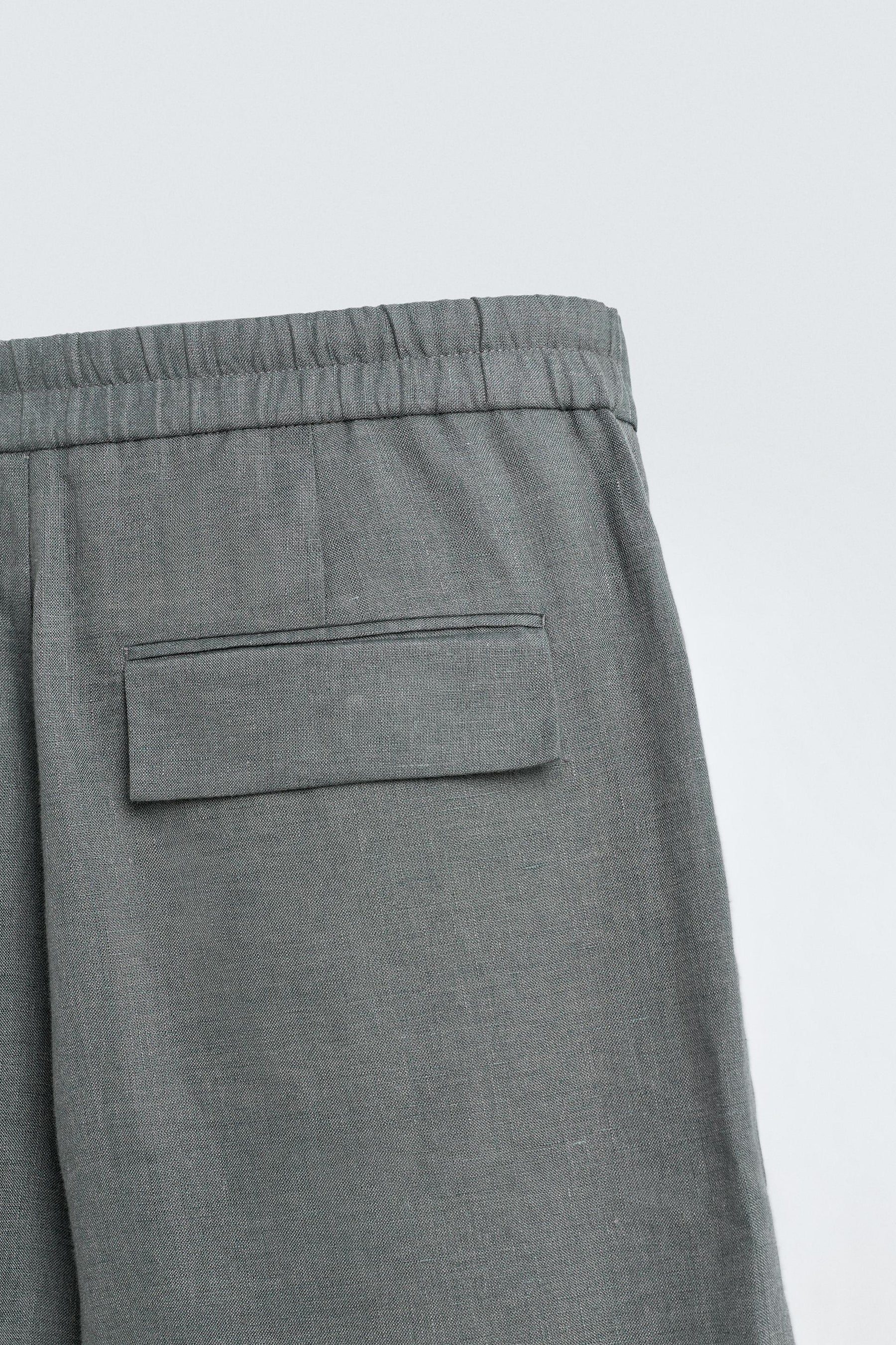 100% LINEN SUIT TROUSERS - Image 9