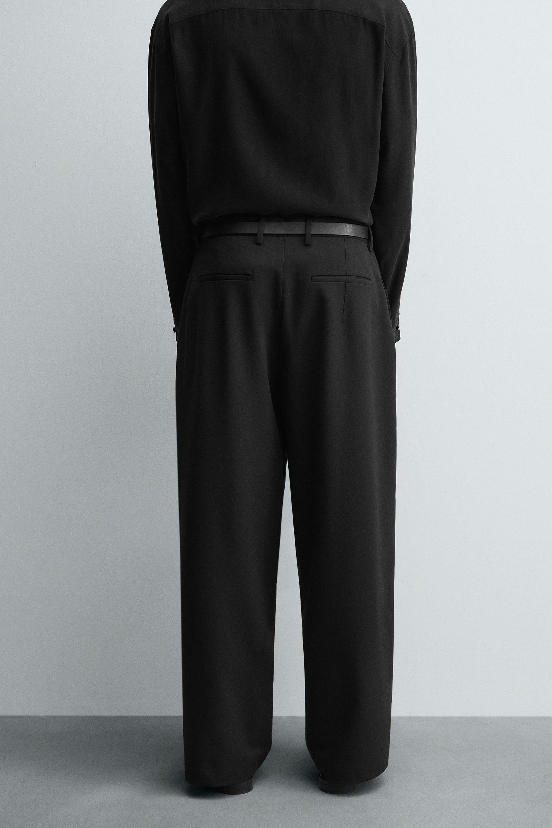 PINSTRIPE PLEATED TROUSERS - Image 3