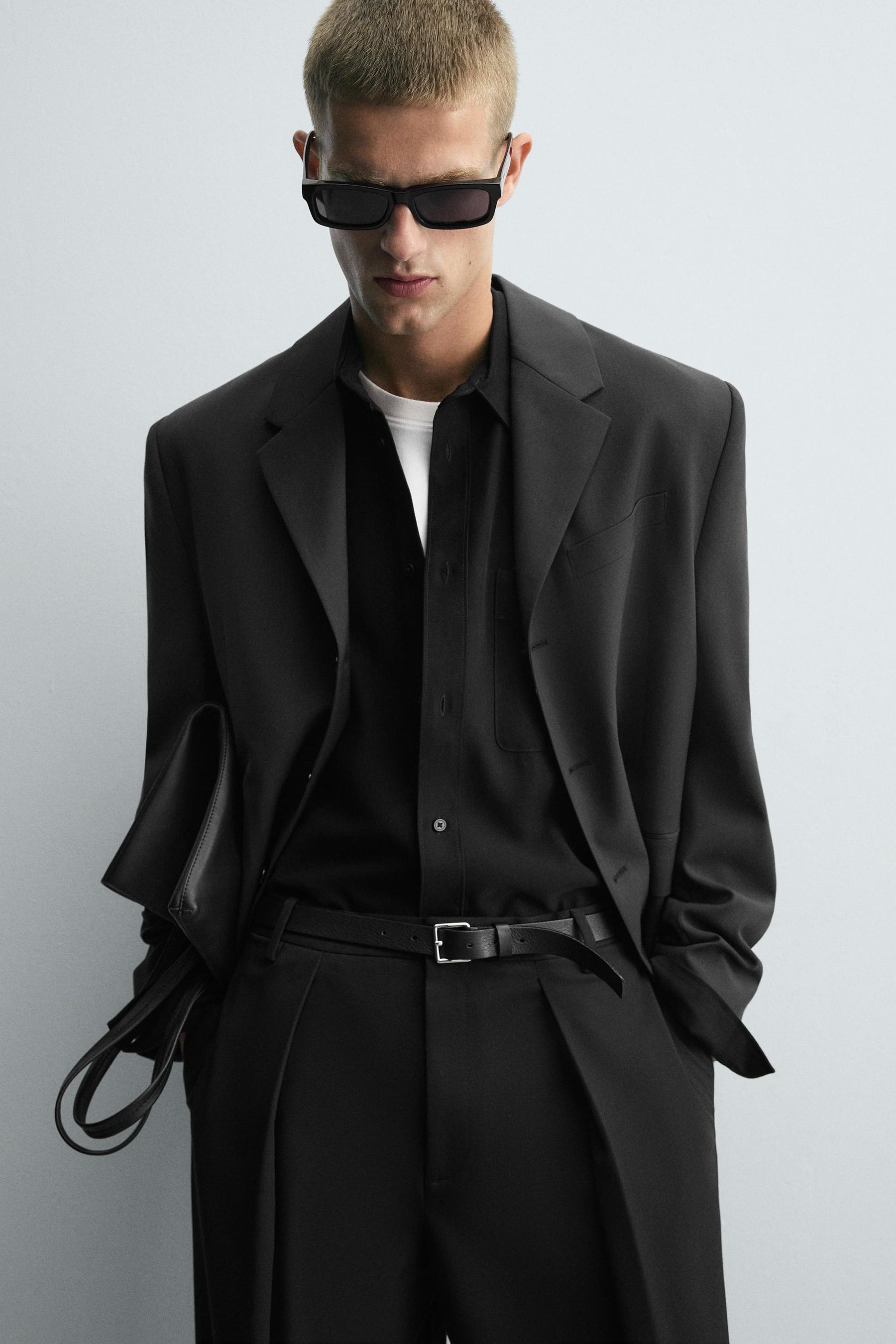 PINSTRIPE PLEATED TROUSERS - Image 7