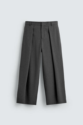 PINSTRIPE PLEATED TROUSERS - Image 7