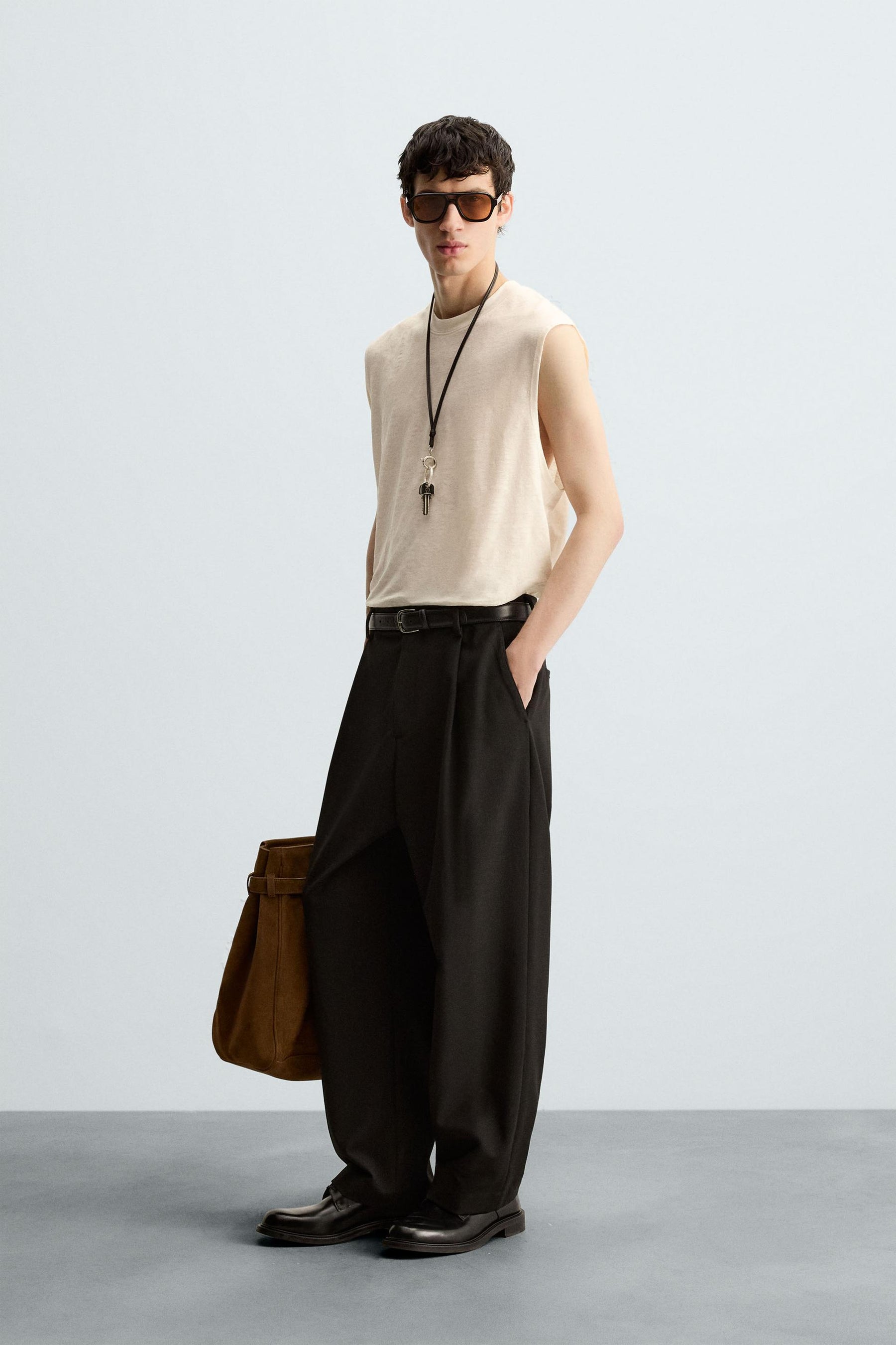 100% LINEN TANK T-SHIRT - Image 4