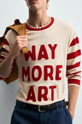 COMBINED STRIPED T-SHIRT - Image 5