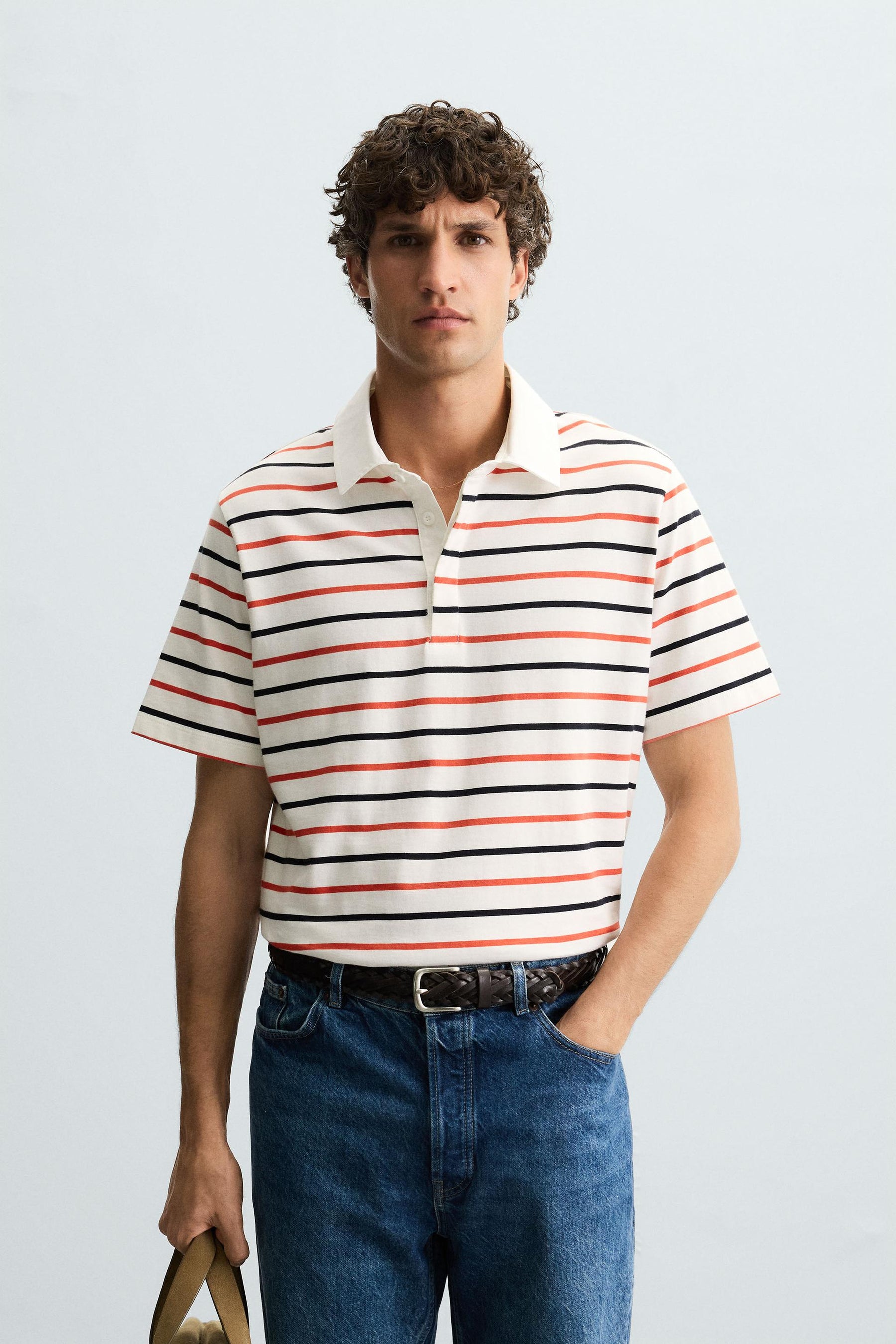STRIPED POLO SHIRT - Image 2