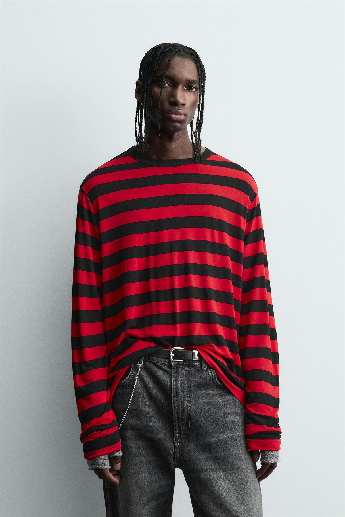 CONTRAST STRIPED T-SHIRT - Image 2