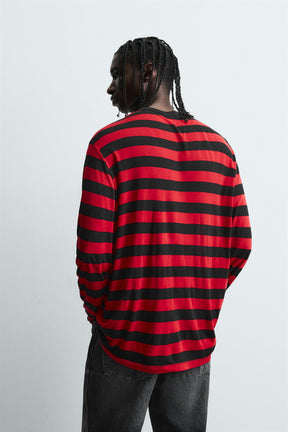 CONTRAST STRIPED T-SHIRT - Image 3