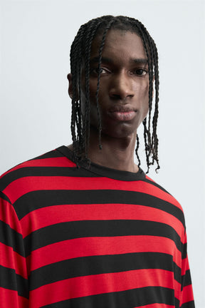 CONTRAST STRIPED T-SHIRT - Image 5