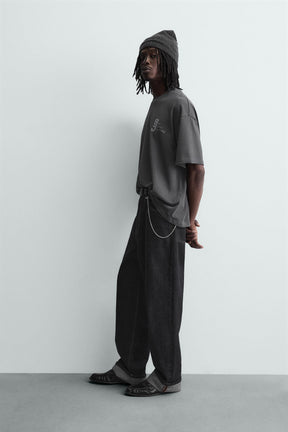 CONTRAST PRINT T-SHIRT - Image 4