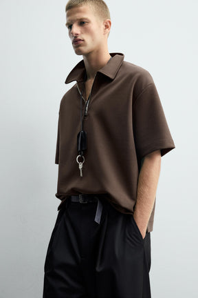 QUARTER ZIP POLO SHIRT - Image 6