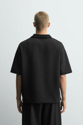QUARTER ZIP POLO SHIRT - Image 3