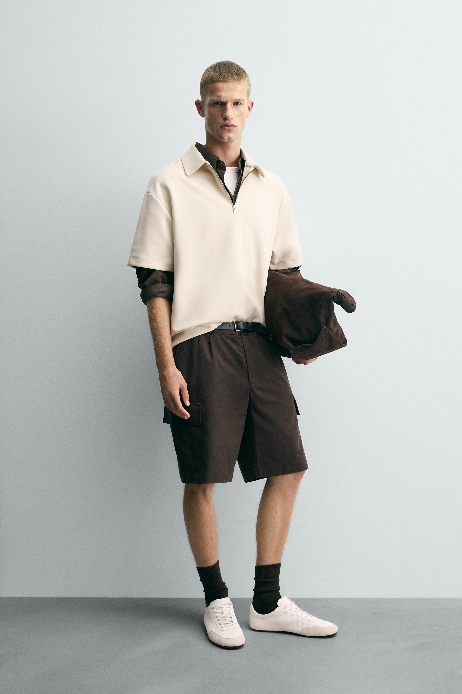 QUARTER ZIP POLO SHIRT - Image 4