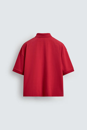 EMBROIDERED TEXT POLO SHIRT - Image 7