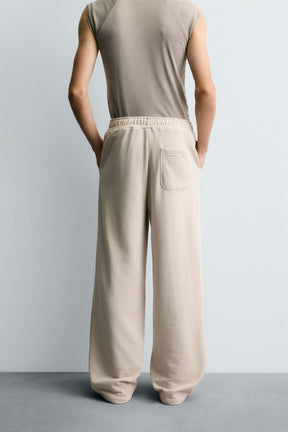 BASIC WIDE-LEG JOGGERS - Image 3