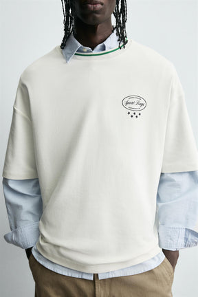 CONTRAST PRINT T-SHIRT - Image 5