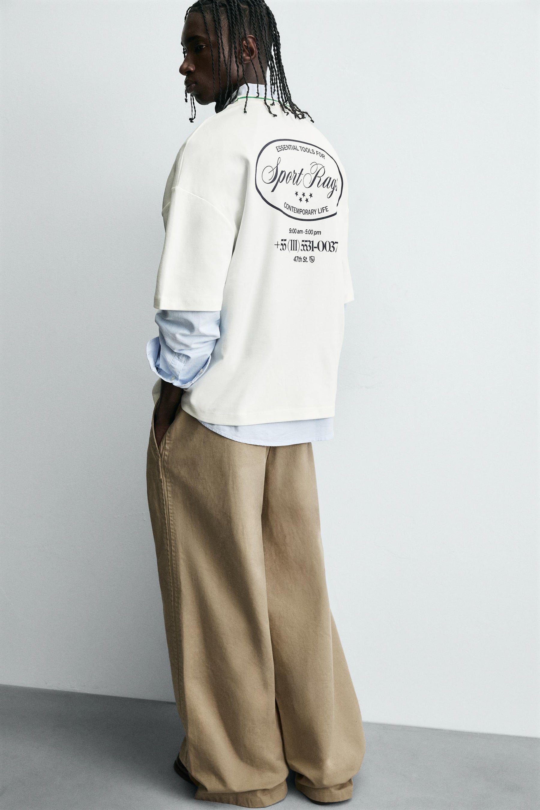 CONTRAST PRINT T-SHIRT - Image 6