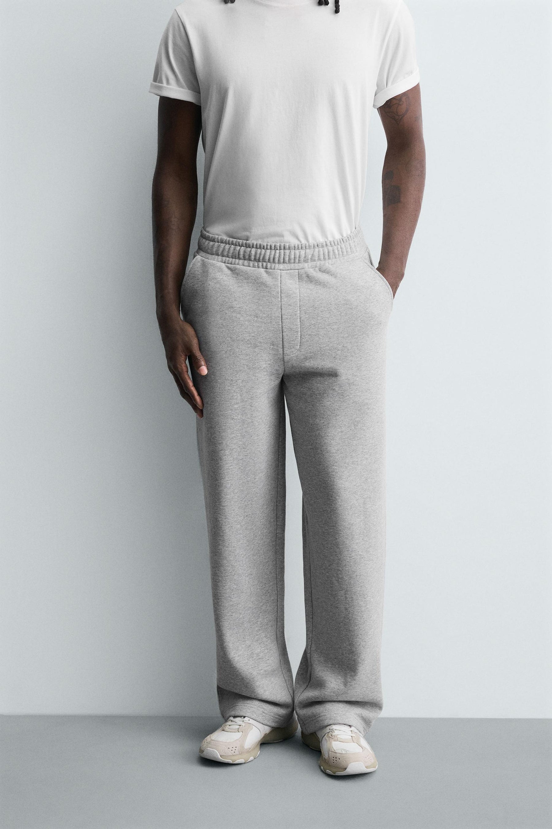 BASIC WIDE-LEG JOGGERS - Image 2