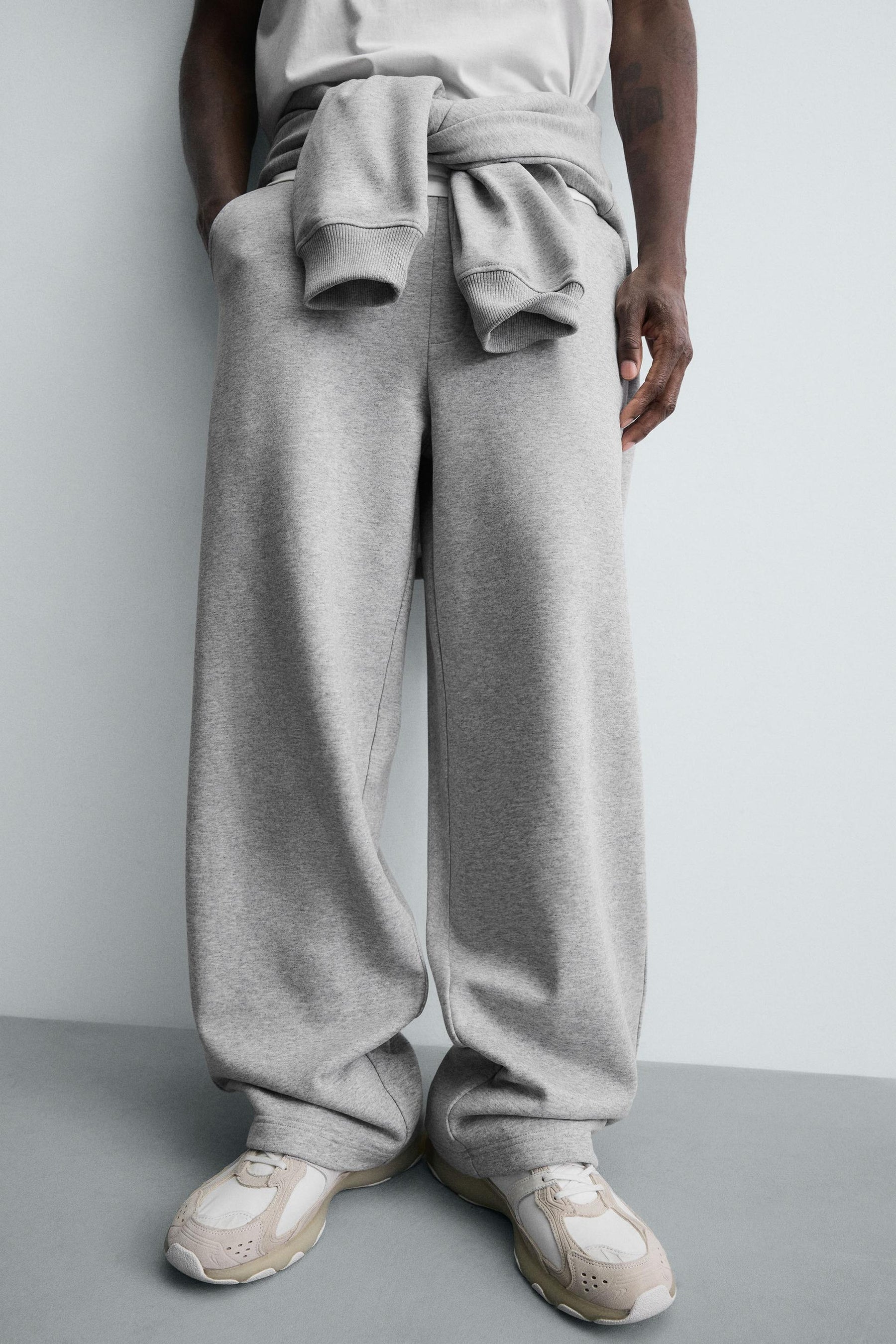 BASIC WIDE-LEG JOGGERS - Image 5