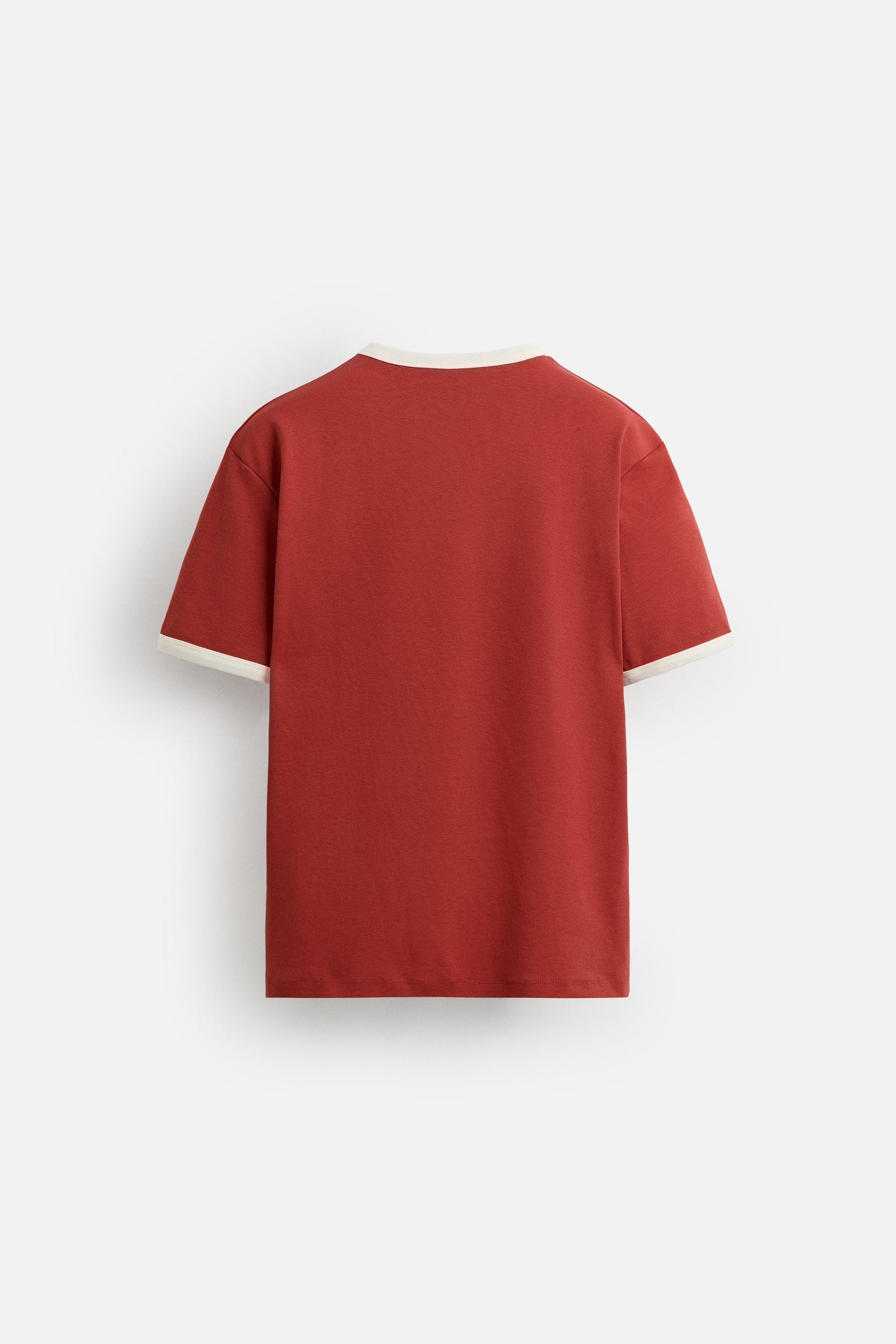 BASIC CONTRAST RIB T-SHIRT - Image 6