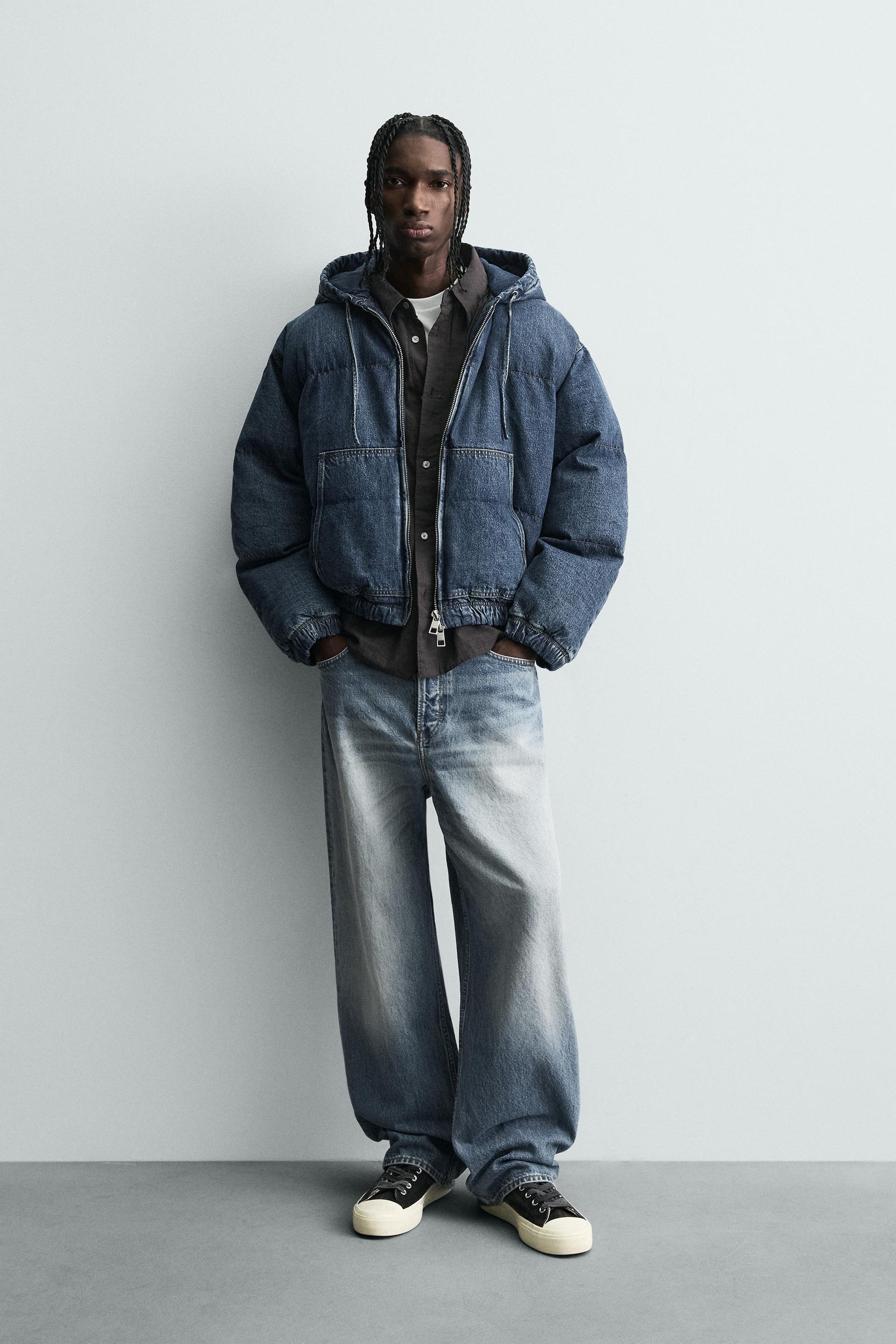 QUILTED DENIM JACKET - Image 1