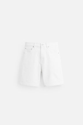 REGULAR FIT DENIM BERMUDA SHORTS - Image 5
