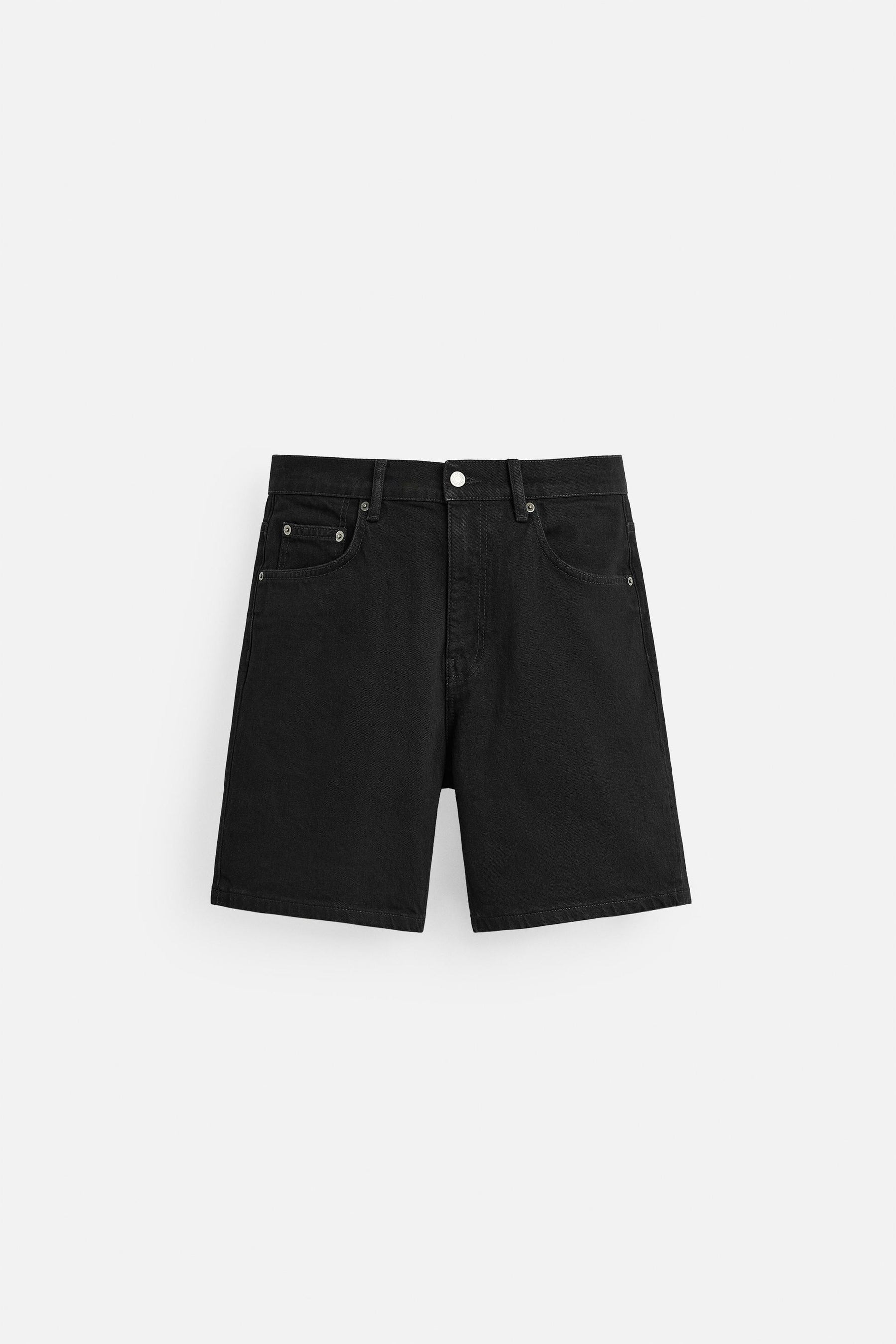 REGULAR FIT DENIM BERMUDA SHORTS - Image 7