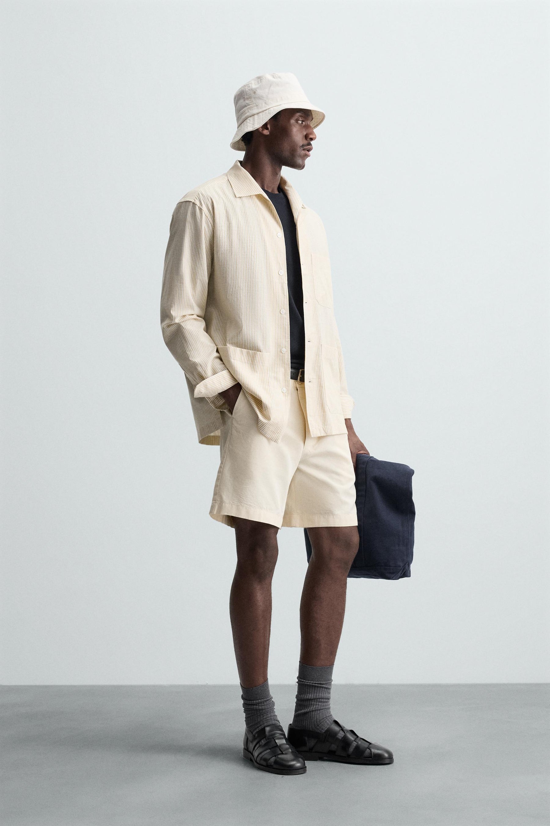 STRIPED OVERSHIRT - Image 4