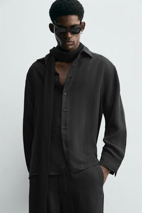 STRIPED JACQUARD SHIRT - Image 5