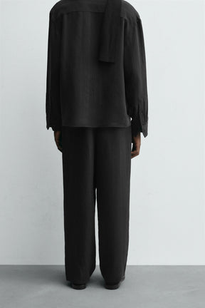 STRIPED JACQUARD TROUSERS - Image 3