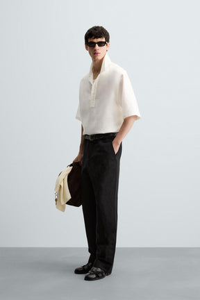 100% LINEN POLO SHIRT - Image 4