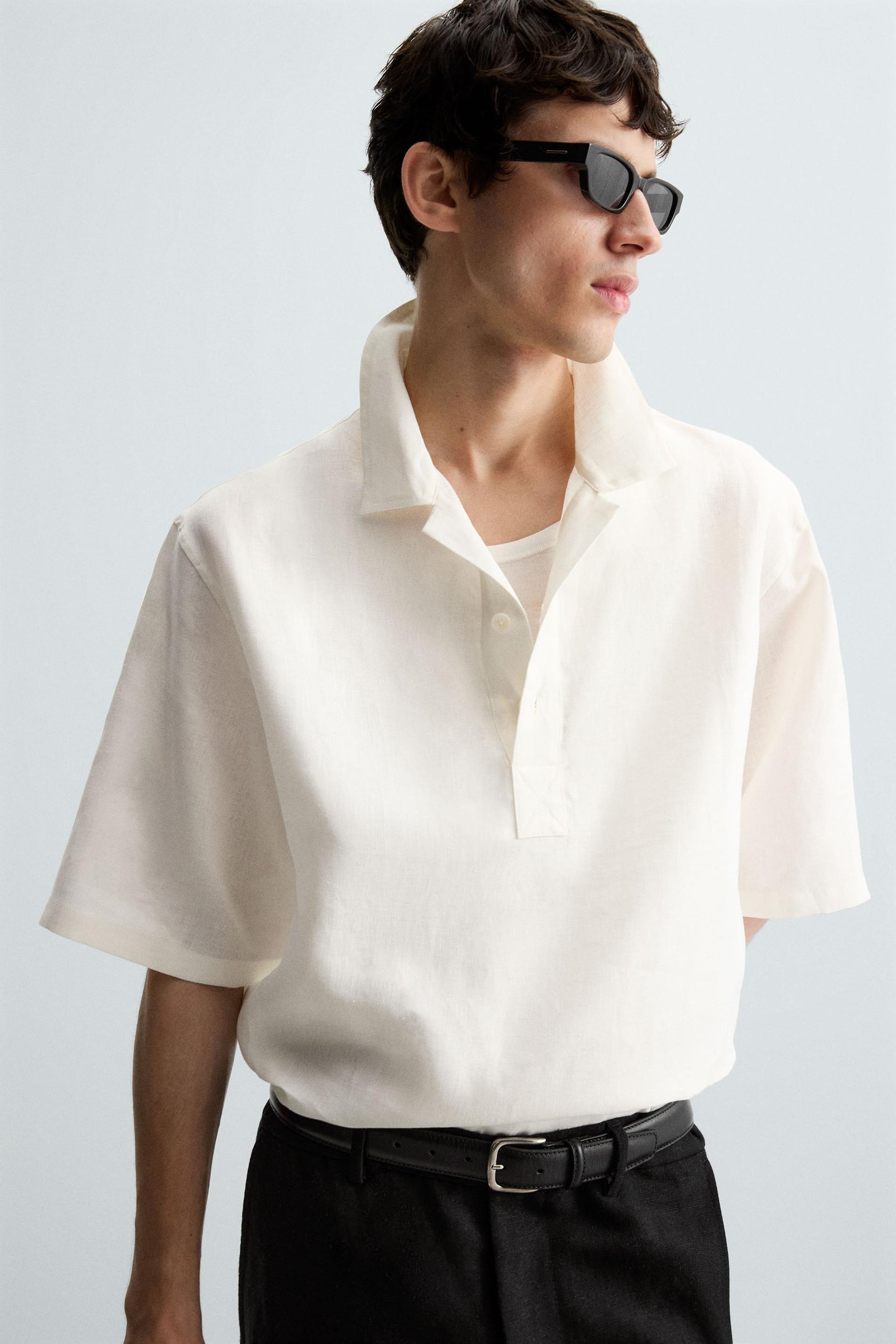 100% LINEN POLO SHIRT - Image 5