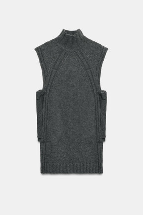 WOOL BLEND GILET WITH VENTS - Image 4