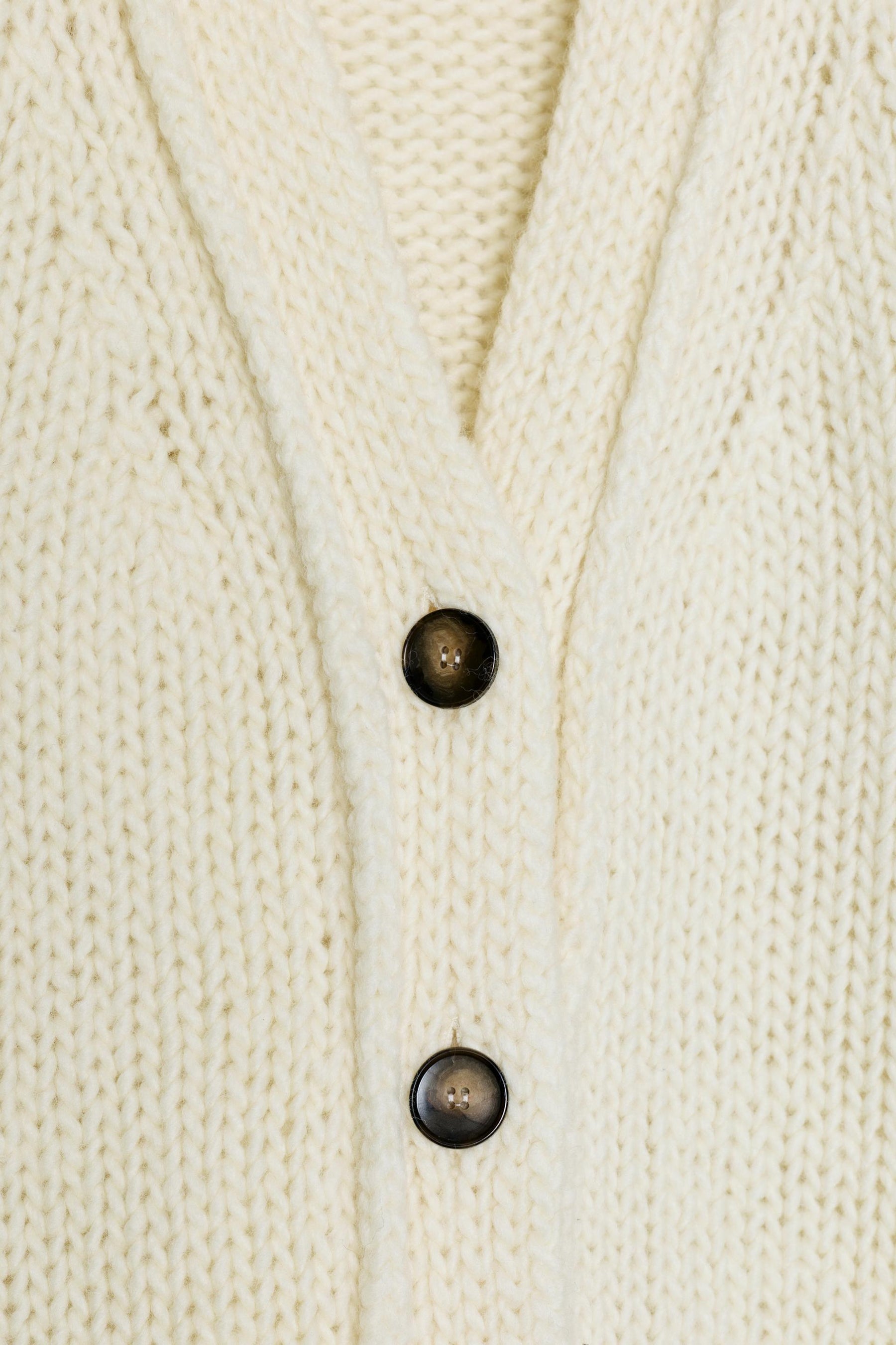 100% WOOL V-NECK CARDIGAN - Image 7