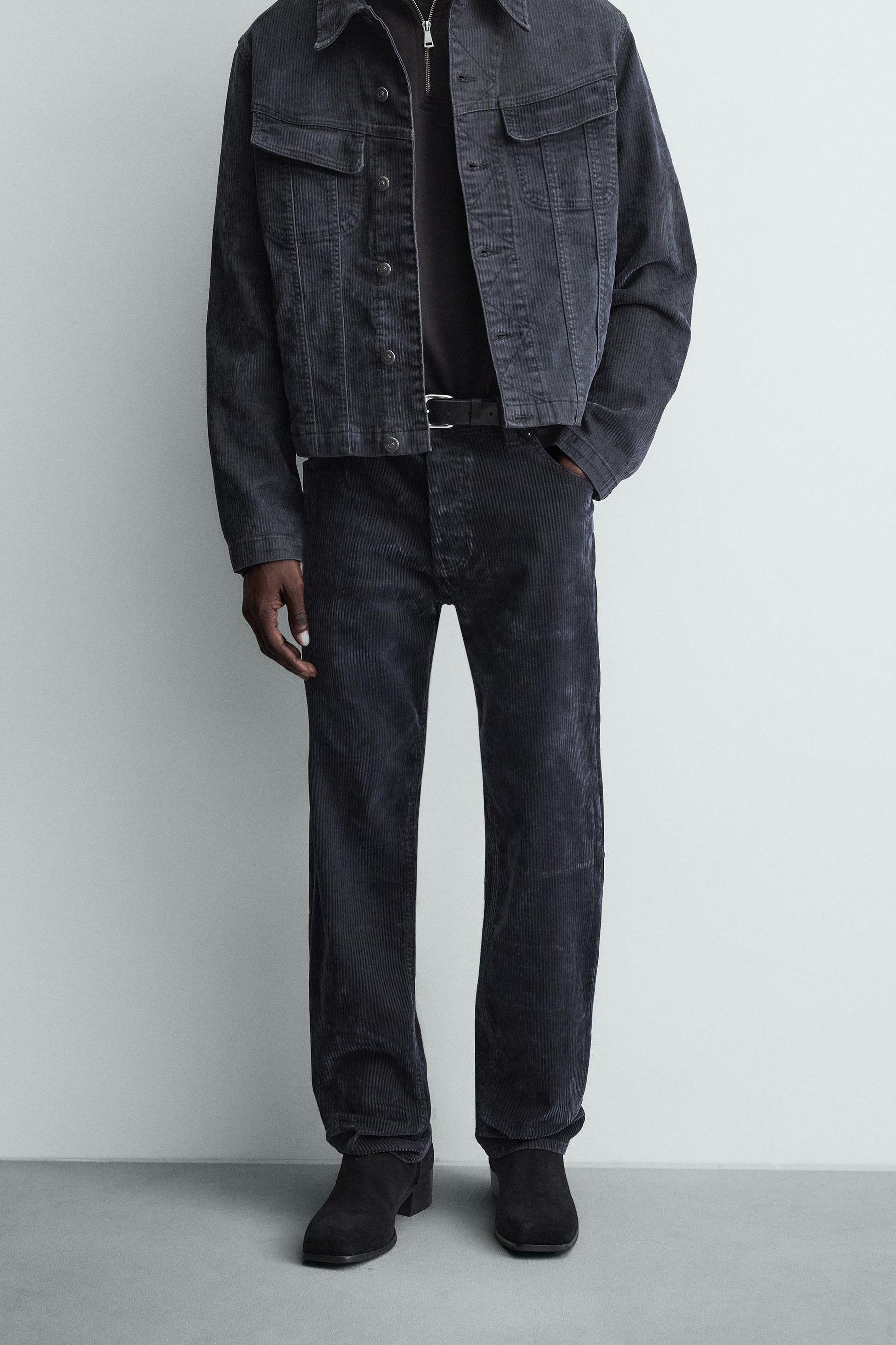 STRAIGHT-LEG CORDUROY TROUSERS - Image 2