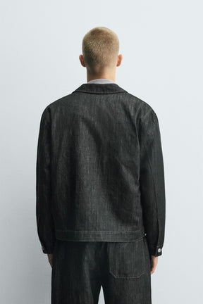 RELAXED FIT DENIM JACKET - Image 3