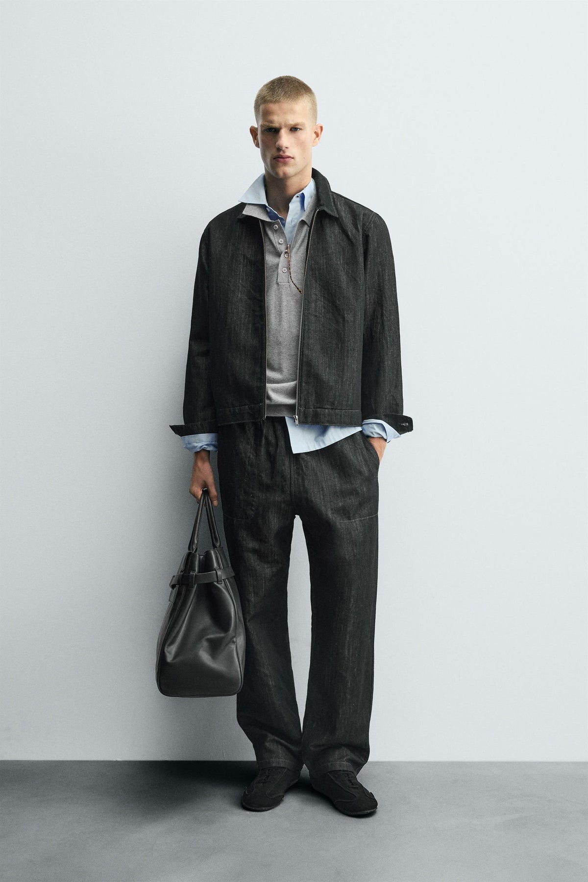 RELAXED FIT DENIM JACKET - Image 1