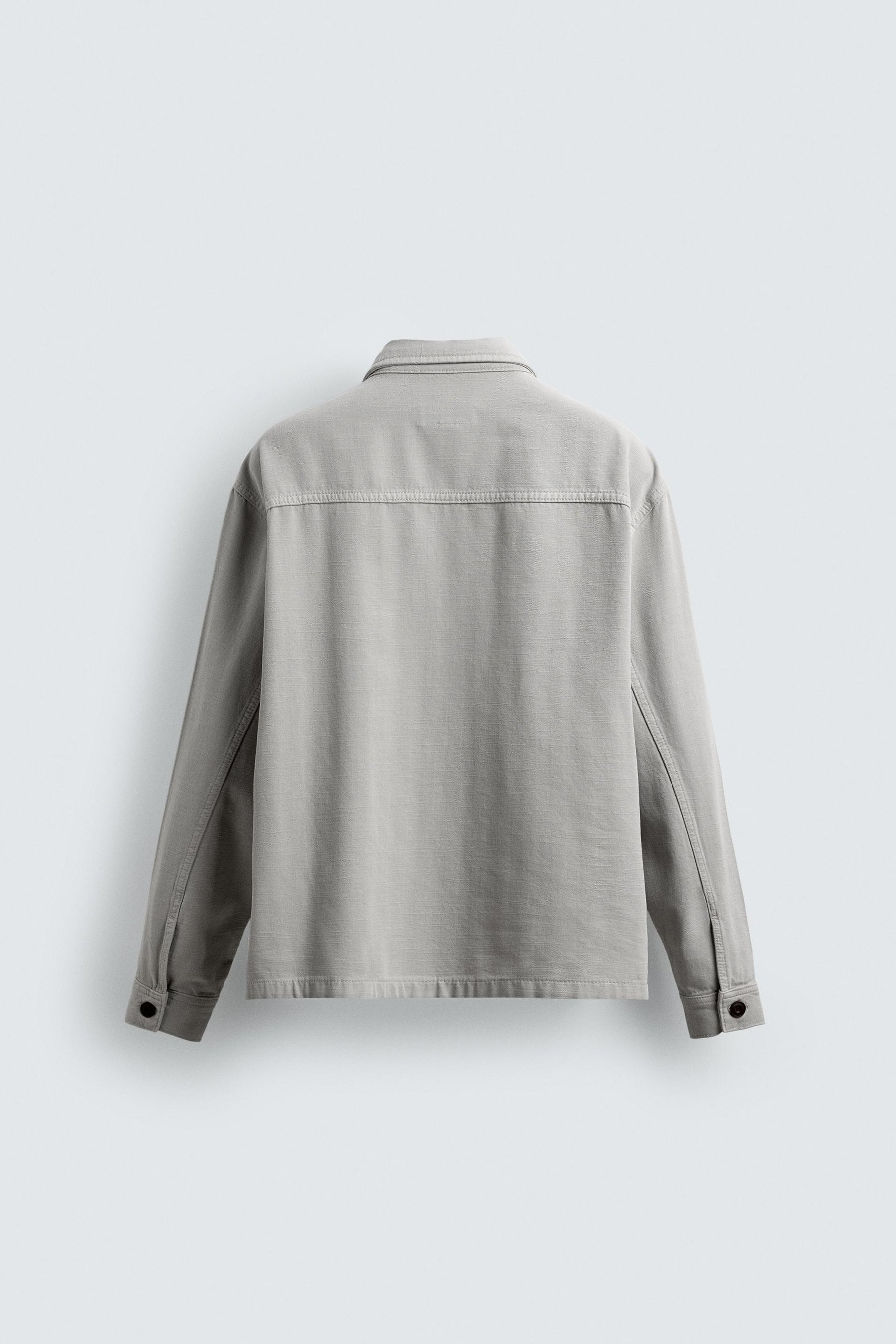 HERRINGBONE BOXY FIT OVERSHIRT - Image 7