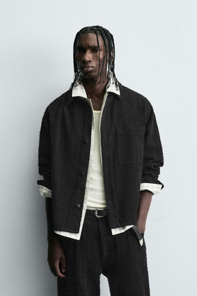 Jacquard Denim Shirt