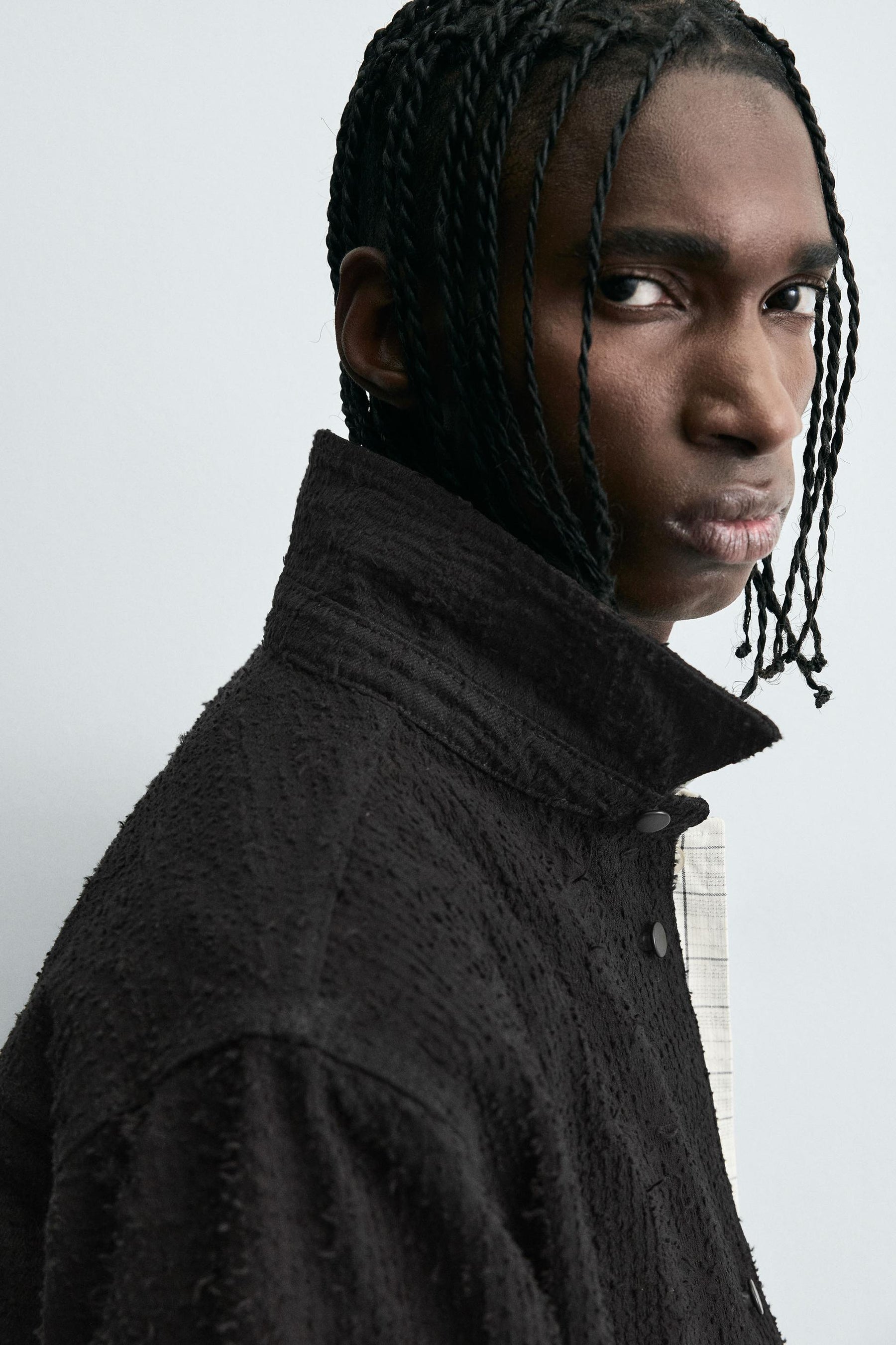 Jacquard Denim Shirt