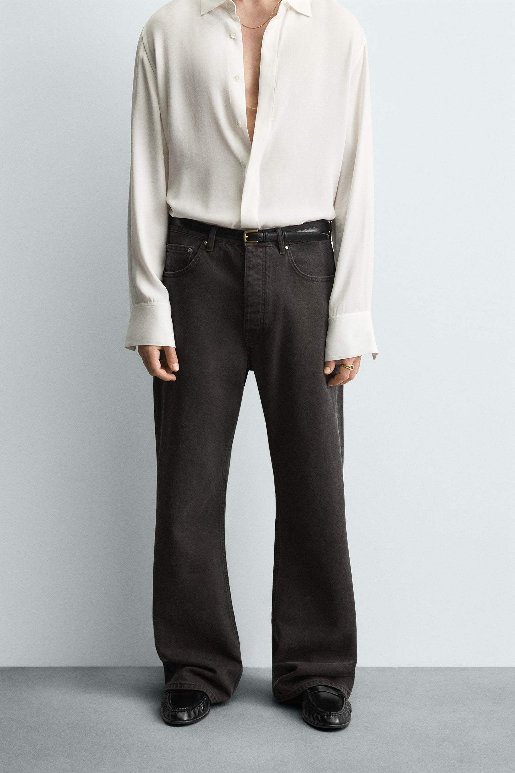 WAXED FLARE FIT JEANS - Image 2