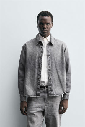 WASHED DENIM SHIRT - Image 2