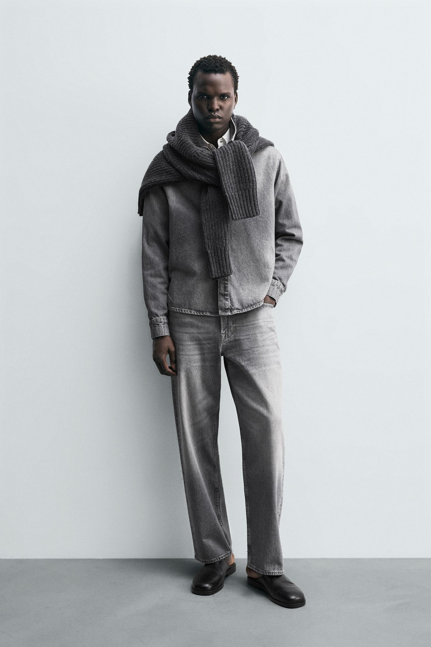 WASHED DENIM SHIRT - Image 1