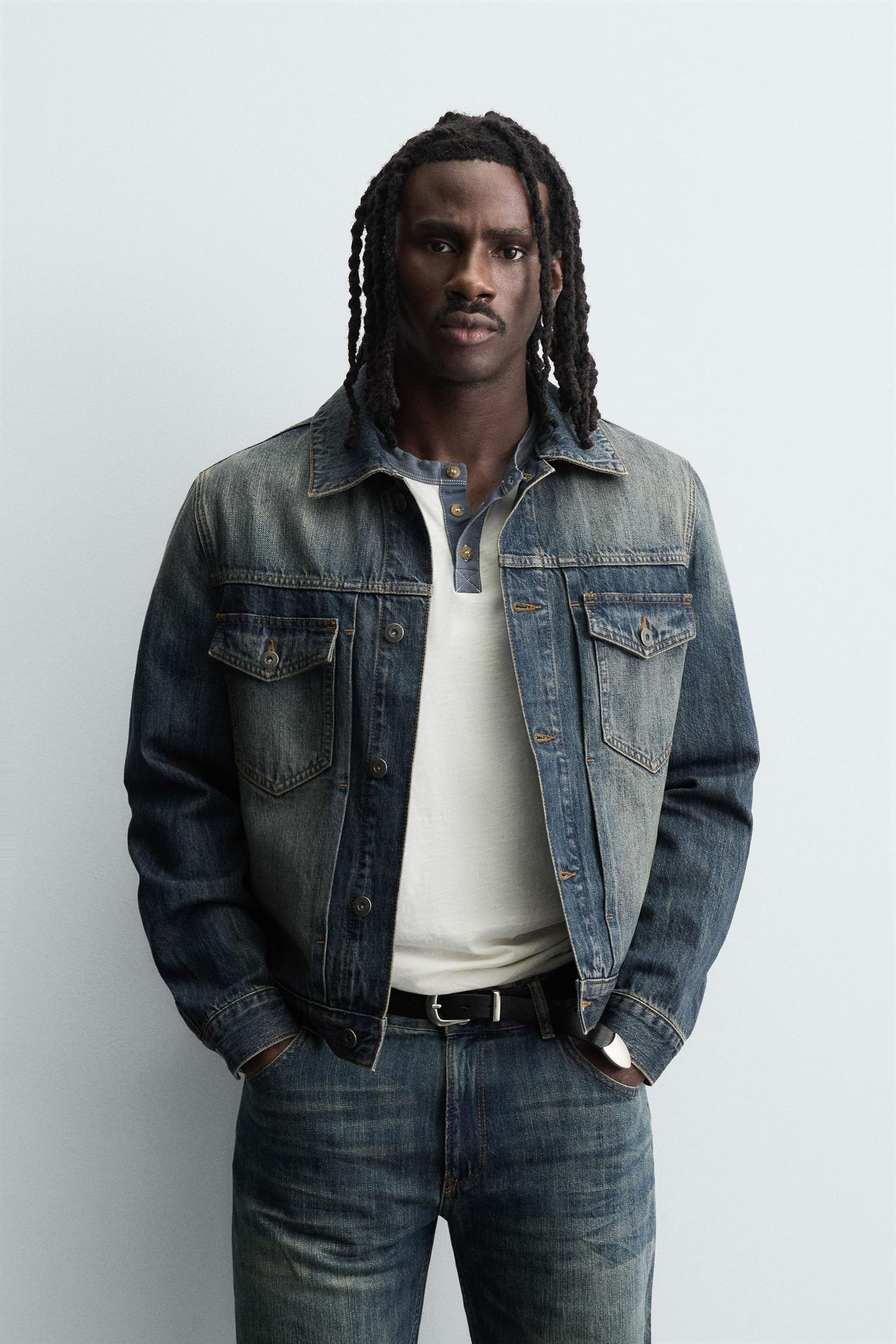 CROPPED FIT DENIM JACKET - Image 2